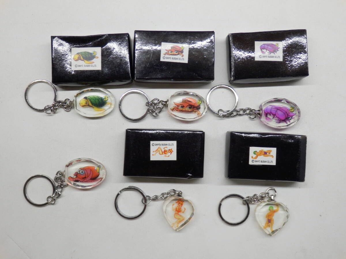 海物語 パチンコ 確変図柄 キーホルダー サムマリン タコ カメ エビ